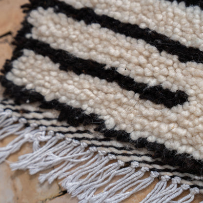 Handcrafted Azilal Wool Rug — Abstract Tribal Storytelling