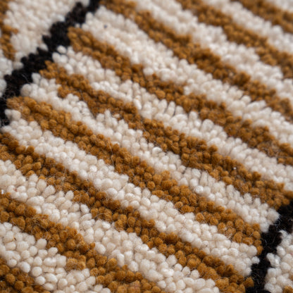 Handcrafted Azilal Wool Rug — Abstract Tribal Storytelling