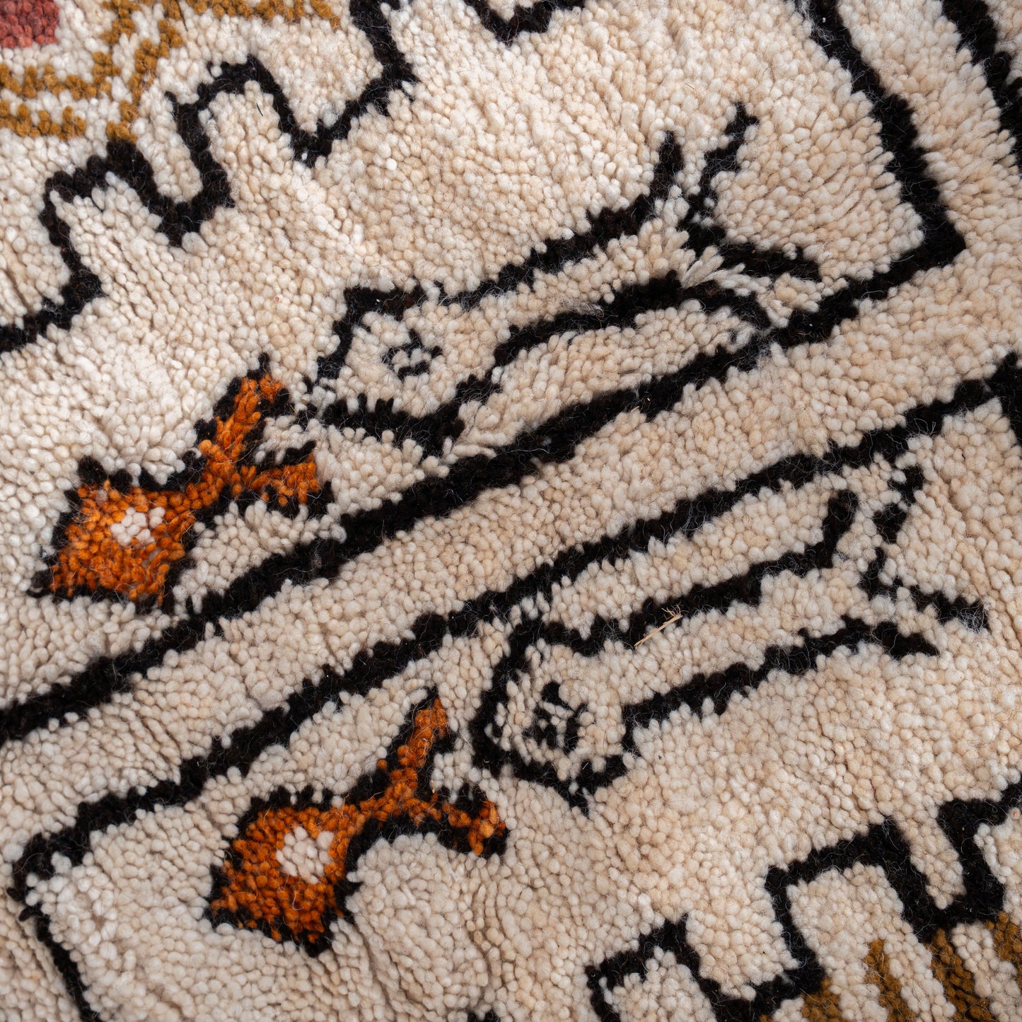 Handcrafted Azilal Wool Rug — Abstract Tribal Storytelling