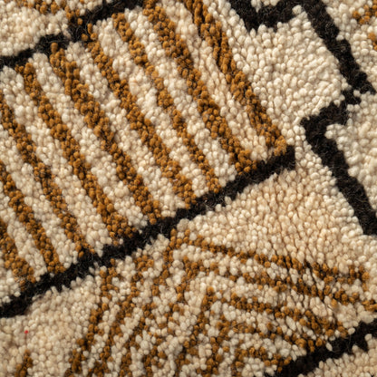 Handcrafted Azilal Wool Rug — Abstract Tribal Storytelling