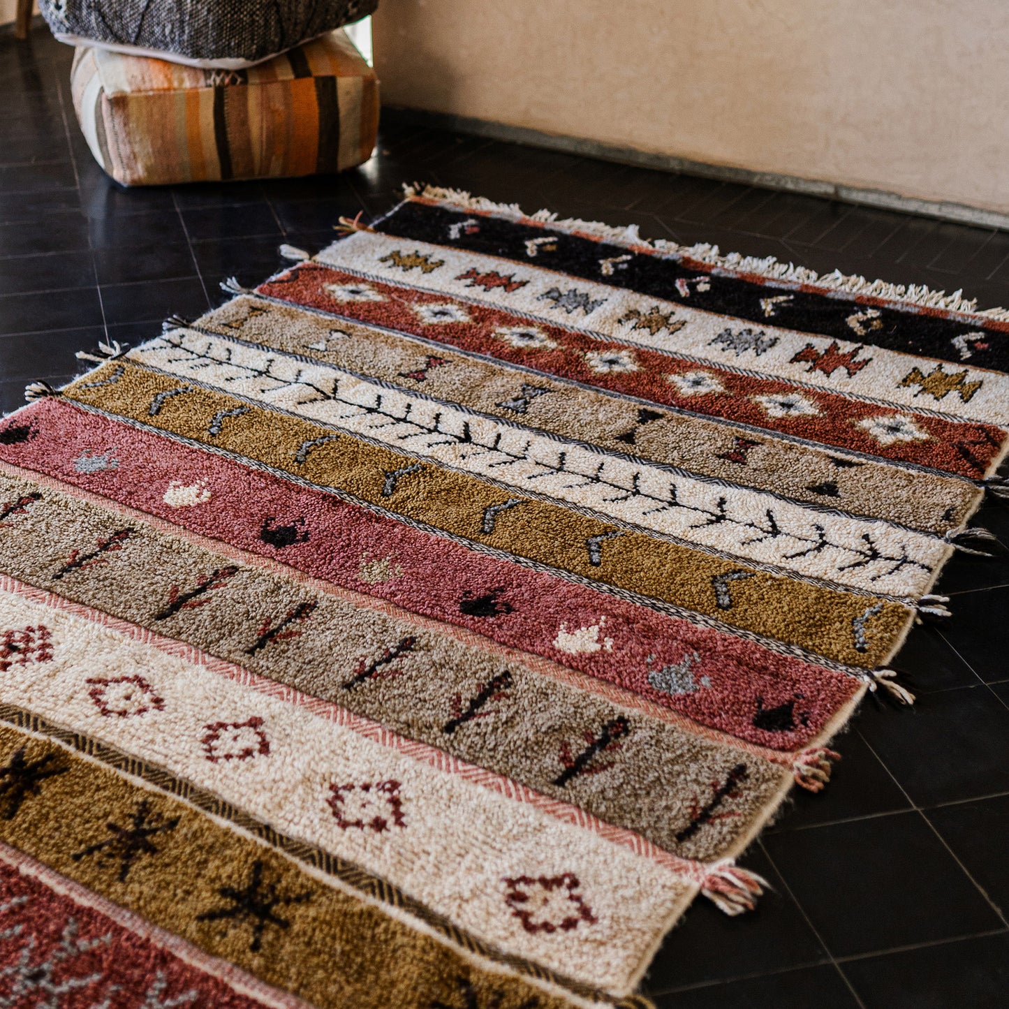 Colorful Azilal Rug – Authentic Handmade Moroccan Wool Carpet