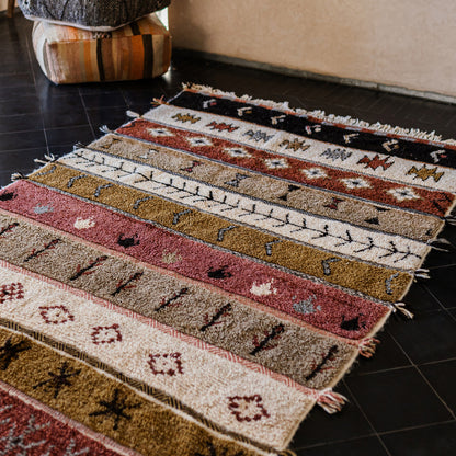 Colorful Azilal Rug – Authentic Handmade Moroccan Wool Carpet
