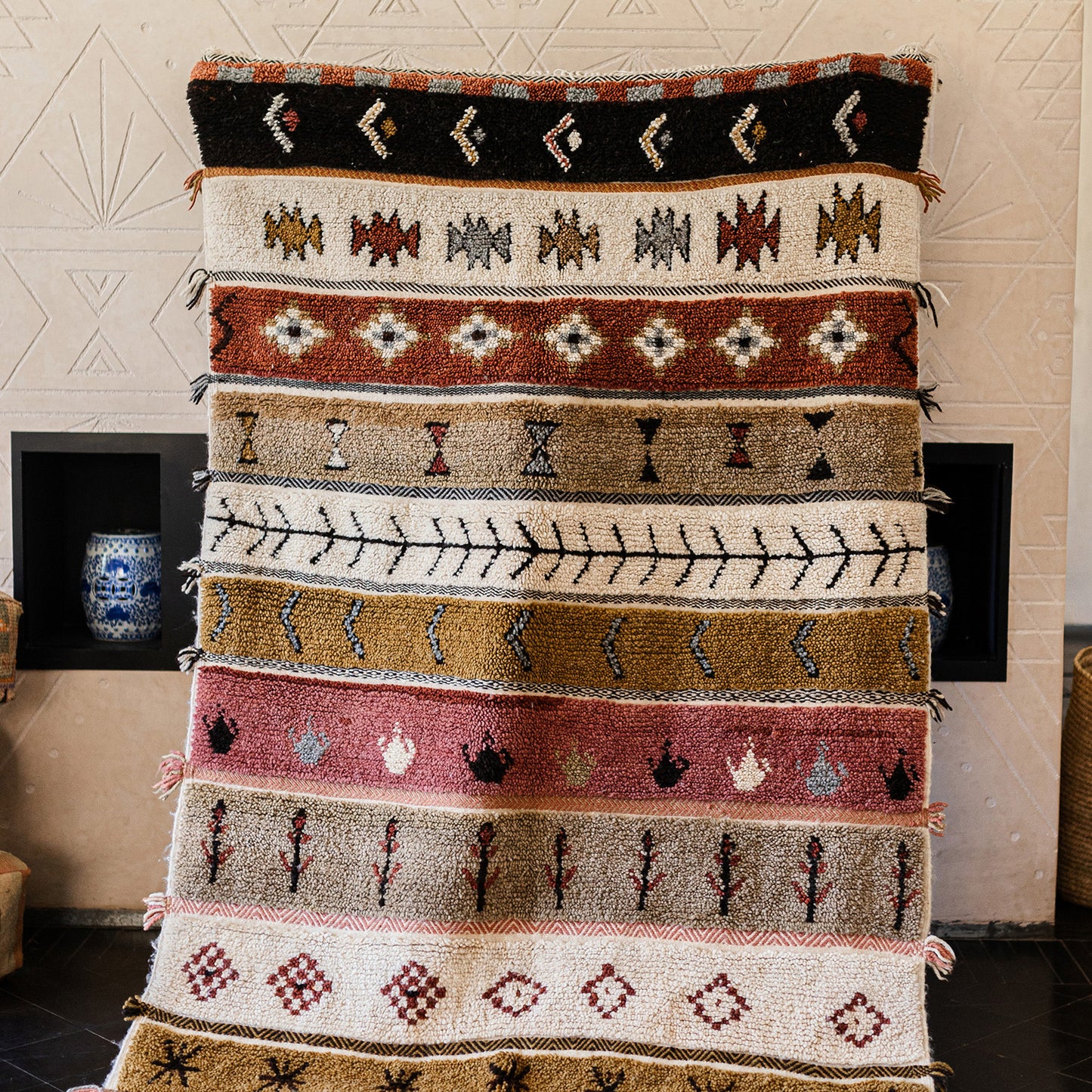 Colorful Azilal Rug – Authentic Handmade Moroccan Wool Carpet