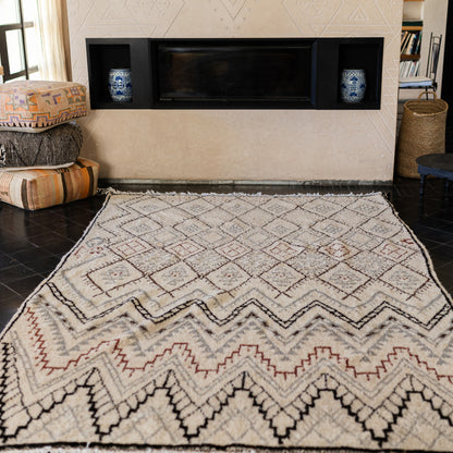 Large Azilal Rug – Handmade Moroccan Wool Carpet with Vibrant Design