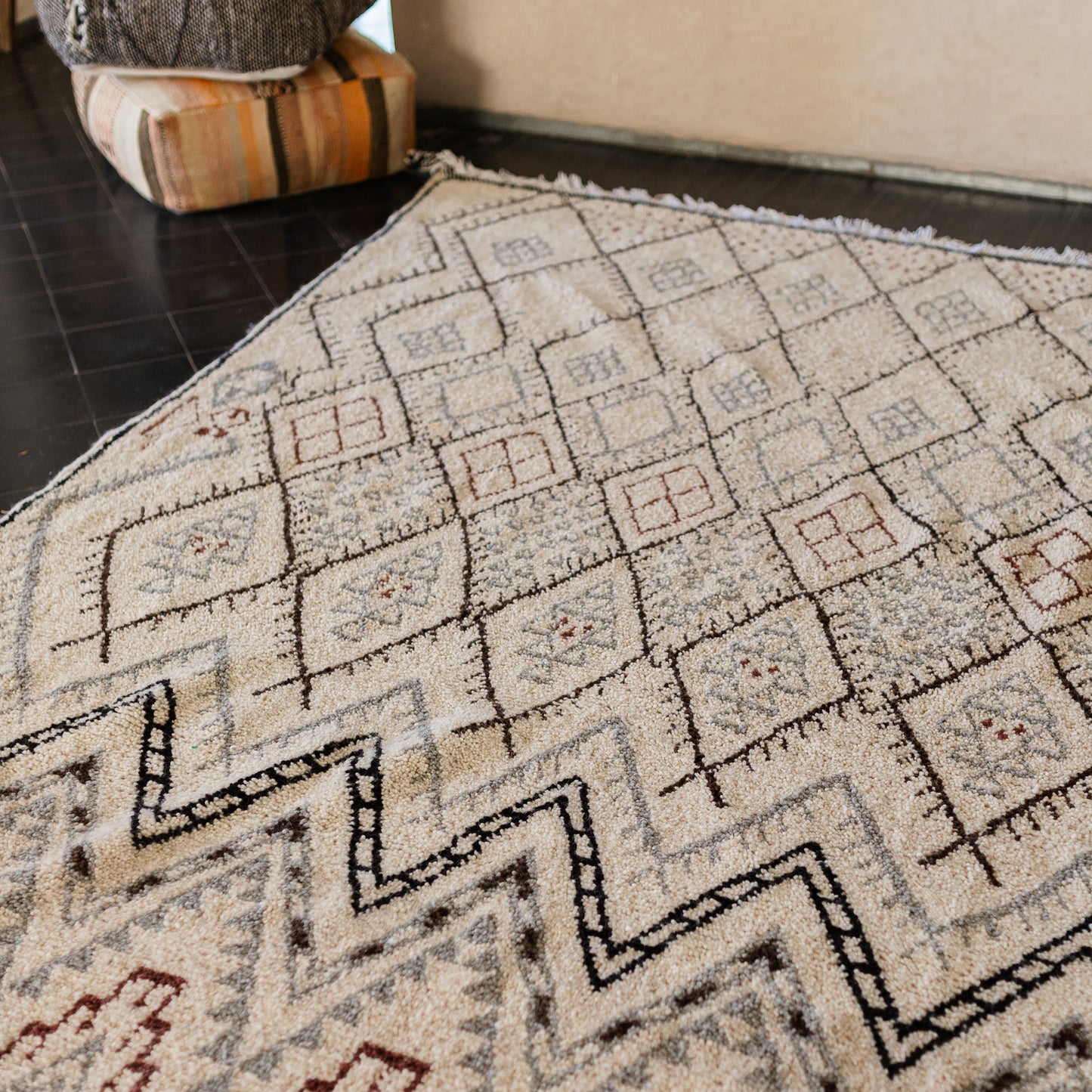 Large Azilal Rug – Handmade Moroccan Wool Carpet with Vibrant Design