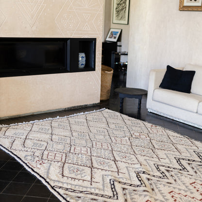 Large Azilal Rug – Handmade Moroccan Wool Carpet with Vibrant Design