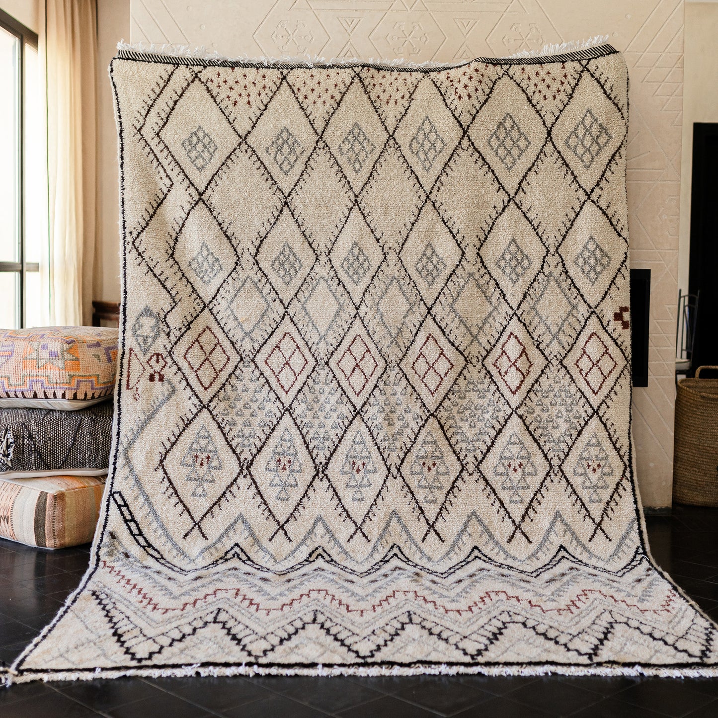 Large Azilal Rug – Handmade Moroccan Wool Carpet with Vibrant Design