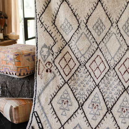 Large Azilal Rug – Handmade Moroccan Wool Carpet with Vibrant Design