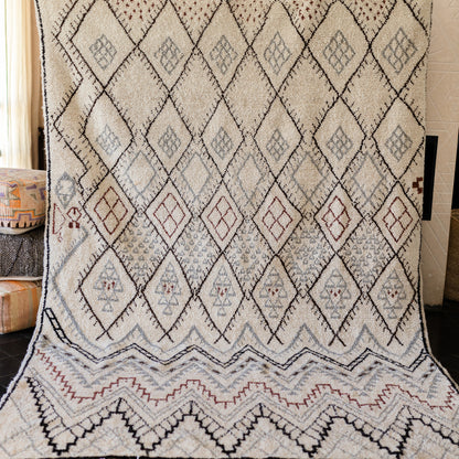 Large Azilal Rug – Handmade Moroccan Wool Carpet with Vibrant Design